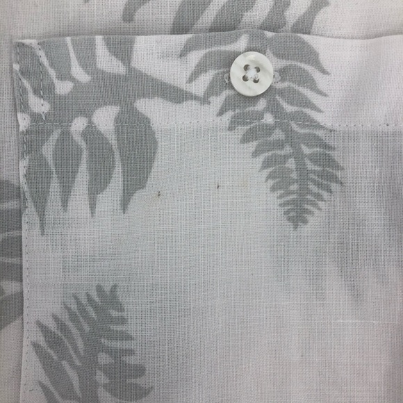 🎈 Bruno Black & White Hawaiian Tropical Print - Picture 4 of 11